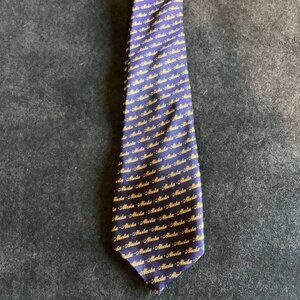 Northern Wilderness Collection Dark Blue & Gold Lettering Alaska Tie